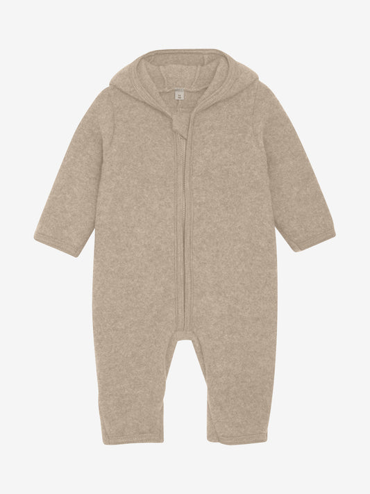 Huttelihut Wollfleeceoverall "Caramel Melange"