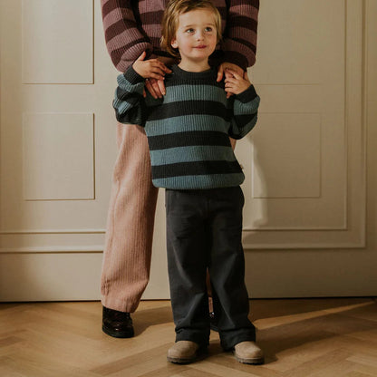 Yuki Chunky Knitted Sweater - Blue Monday