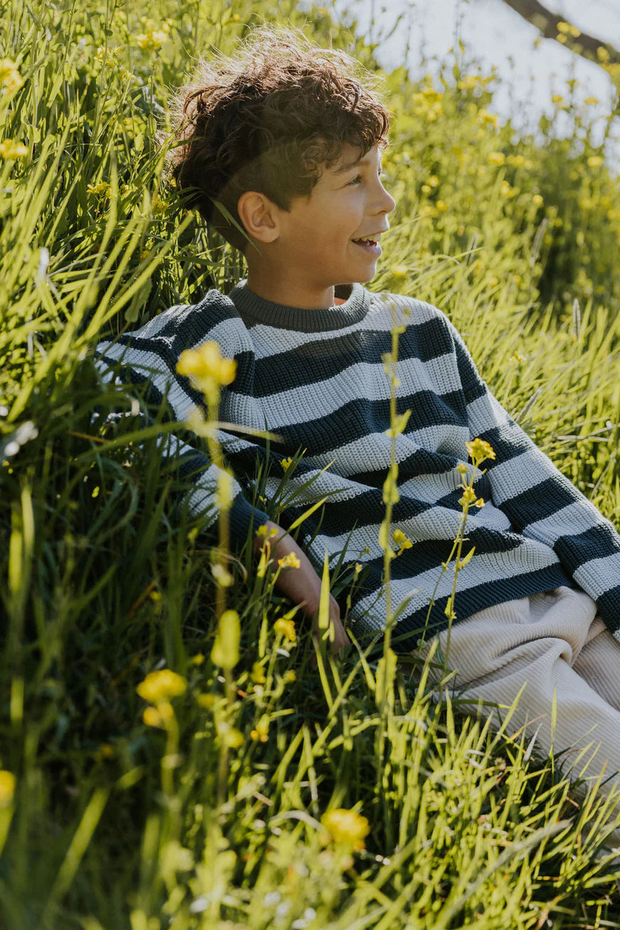 Yuki Strickpullover "Blue Bird"