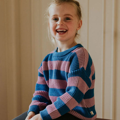 Yuki Chunky Knitted Sweater - Cotton Candy