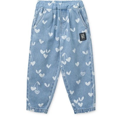 Liewood Kinder Jeanshose Borris "Sweethearts / Light Blue Denim"