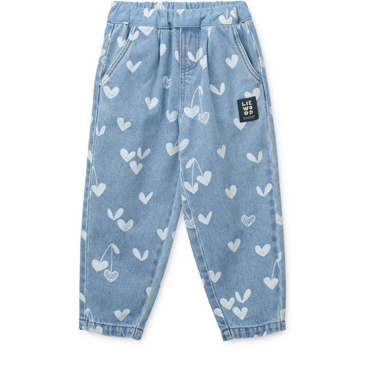 Liewood Kinder Jeanshose Borris "Sweethearts / Light Blue Denim"