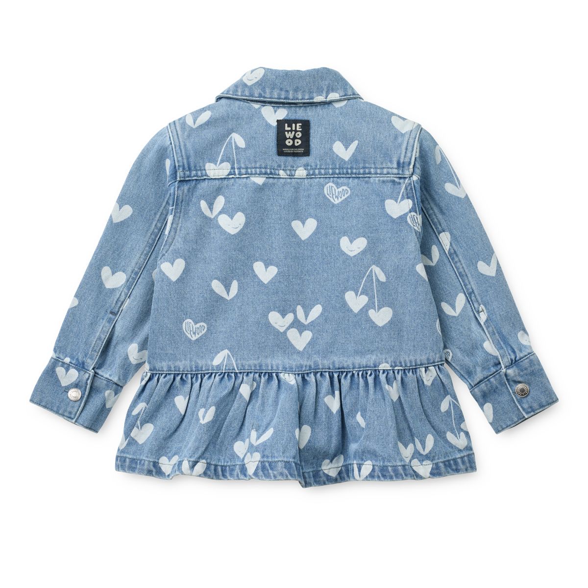 Liewood Kinder Jeanshemd Kenza "Sweethearts / Light Blue Denim"