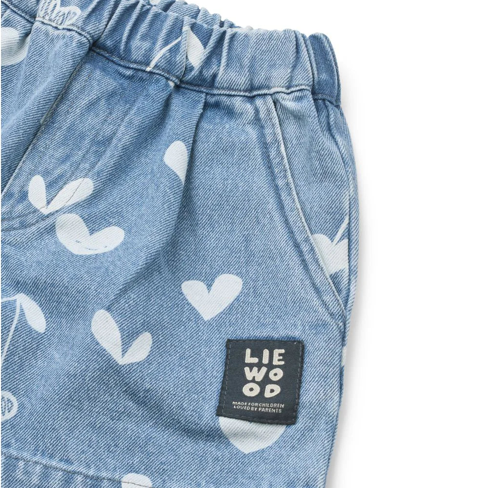 Liewood Kinder Jeansshorts Borrisa "Sweethearts / Light Blue Denim"