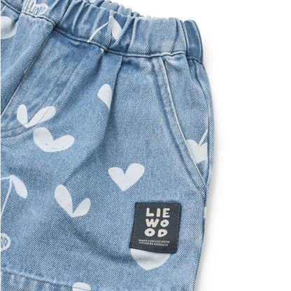 Liewood Kinder Jeansshorts Borrisa "Sweethearts / Light Blue Denim"