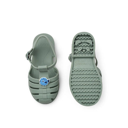 Liewood Strand-Sandalen Bre mit Charms Kugelfisch - Peppermint