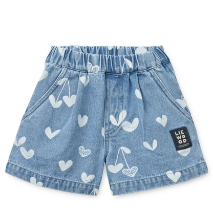 Liewood Kinder Jeansshorts Borrisa "Sweethearts / Light Blue Denim"