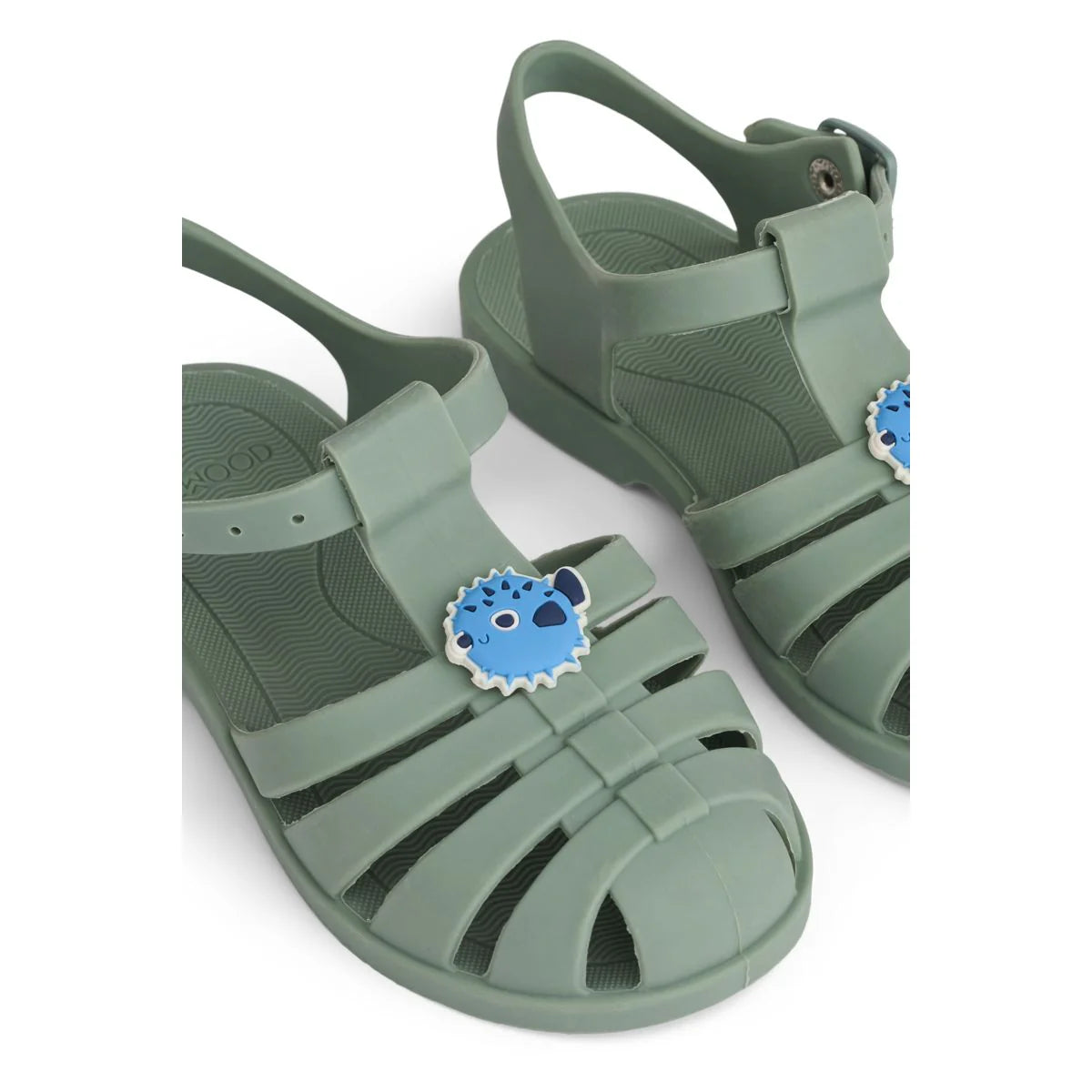 Liewood Strand-Sandalen Bre mit Charms Kugelfisch - Peppermint
