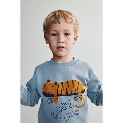 Liewood Kinder Sweatshirt Thora "Tiger / Beach Blue"