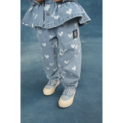 Liewood Kinder Jeanshose Borris "Sweethearts / Light Blue Denim"