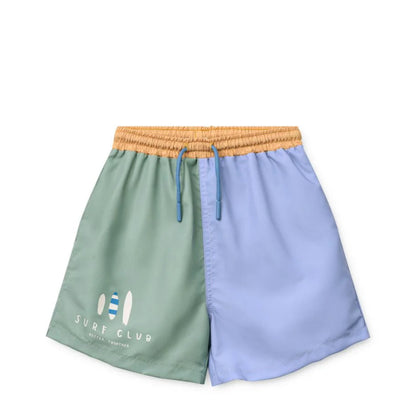 Liewood Duke Printed Board Shorts "Peppermint Multi Mix" Kinder Badeshorts