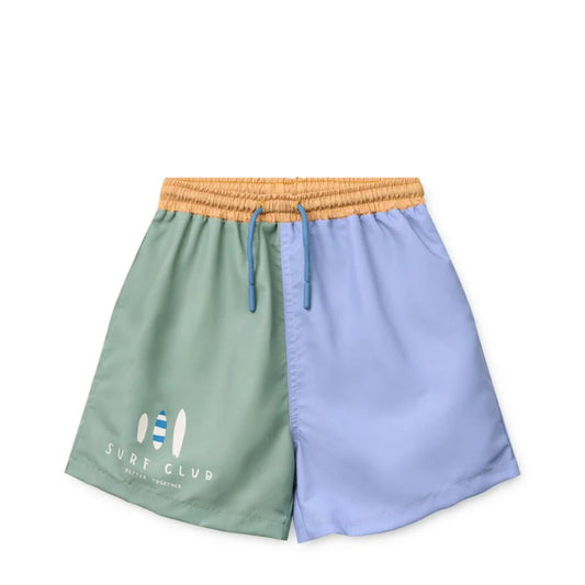 Liewood Duke Printed Board Shorts "Peppermint Multi Mix" Kinder Badeshorts