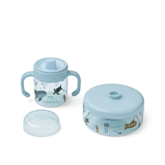Liewood Kinder Esslernset Beatrix "Sea Creature / Sandy"