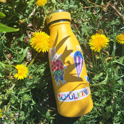 Frau Ottilie wasserfeste Aufkleber - Schulkind