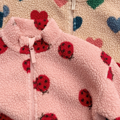 Konges Slojd Teddyjacke JODY – Ladybug Pink