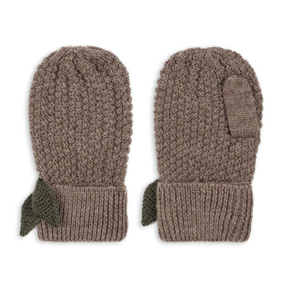 Konges Slojd Fruity Handschuhe "Bunny Brown Melange"