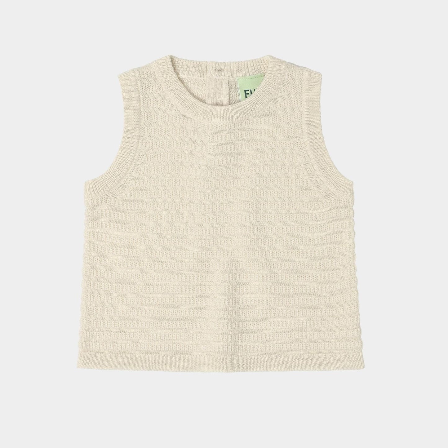 FUB Wollweste aus Merinowolle "Ecru"