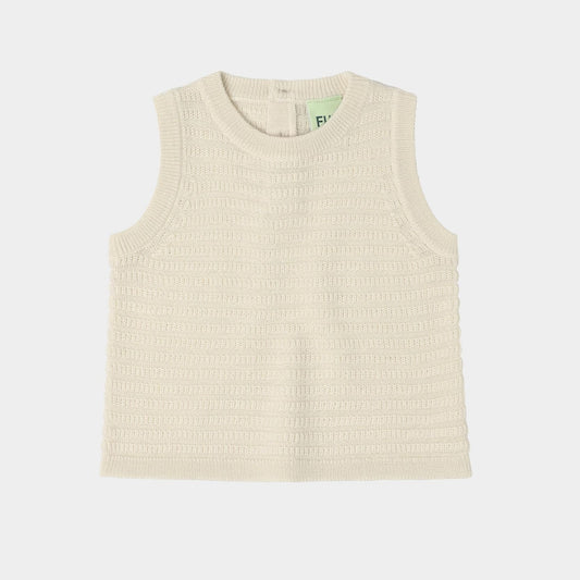FUB Wollweste aus Merinowolle "Ecru"