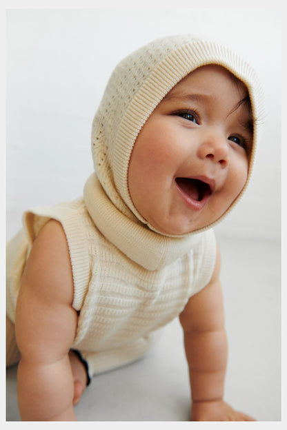 FUB Wollweste aus Merinowolle "Ecru"