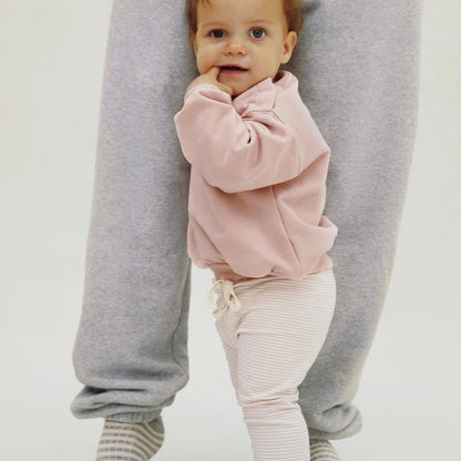 Gray Label Baby Leggings "Faded Pink - Cream"