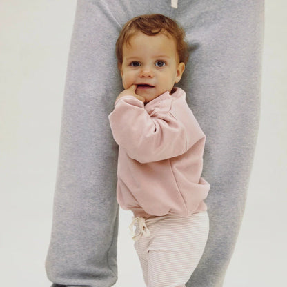 Gray Label Baby Dropped Shoulder Sweater "Faded Pink"