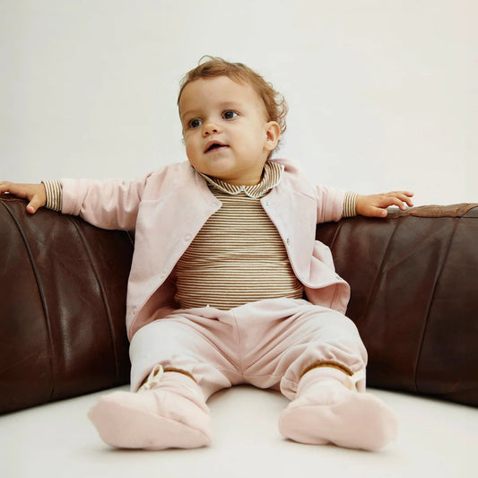 Gray Label Baby Cardigan "Faded Pink"