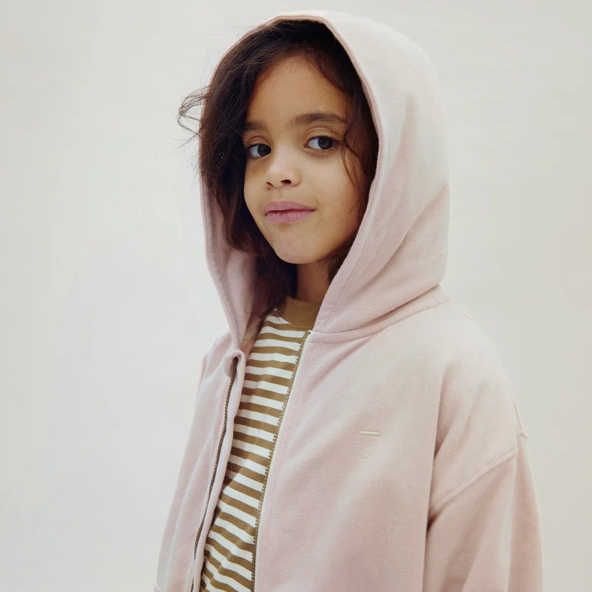 Gray Label Kapuzenstrickjacke mit Reißverschluss "Faded Pink"