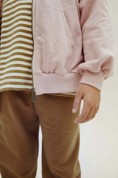 Gray Label Kapuzenstrickjacke mit Reißverschluss "Faded Pink"