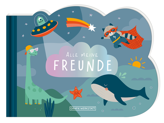 GRAFIK WERKSTATT Freundebuch - "Waschbär"