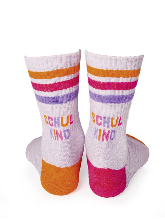 GRAFIK WERKSTATT Socken Schulkind - pink/glitzer