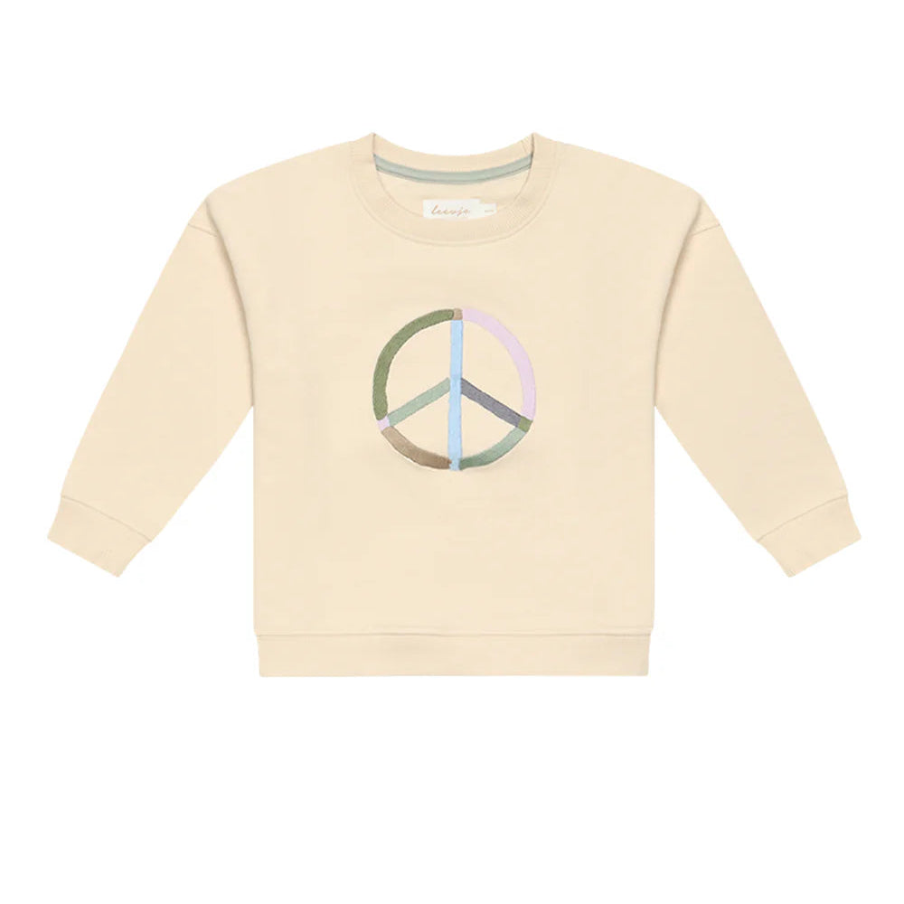 Leevje Sweatshirt Peace "Cappuccino"