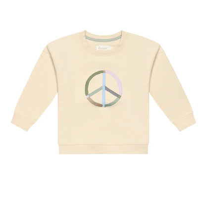 Leevje Sweatshirt Peace "Cappuccino"