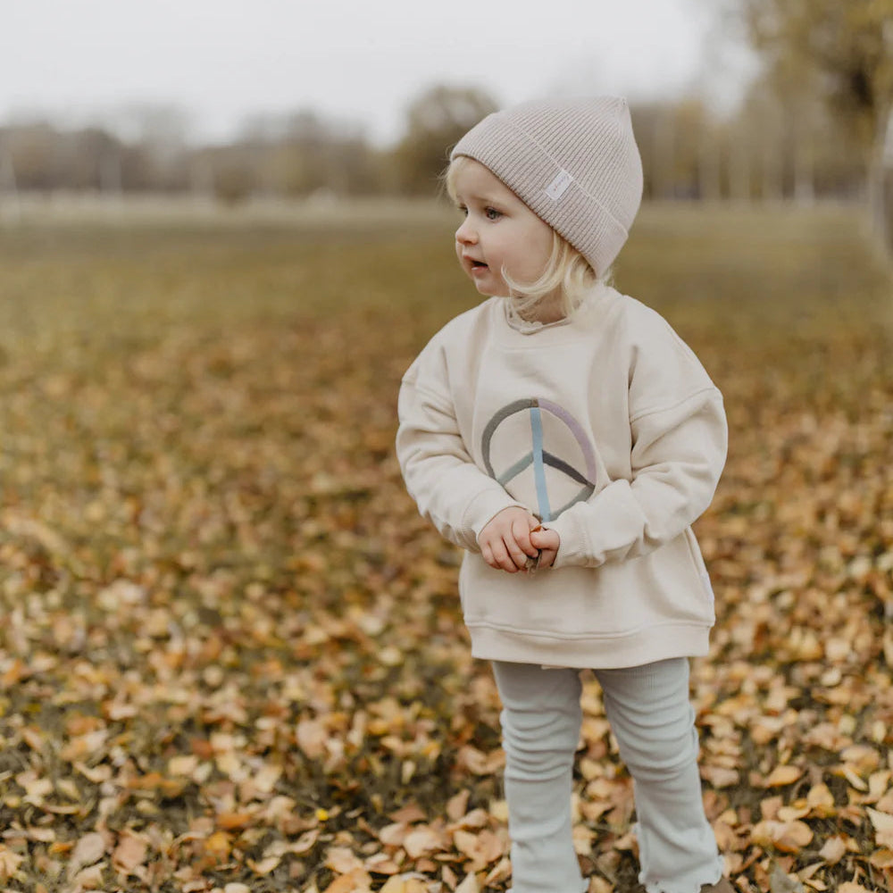 Leevje Sweatshirt Peace "Cappuccino"