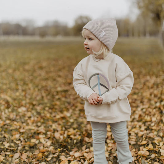 Leevje Sweatshirt Peace "Cappuccino"