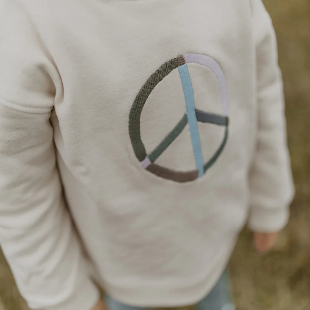 Leevje Sweatshirt Peace "Cappuccino"