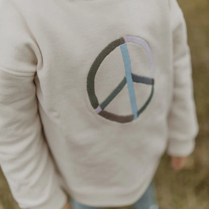 Leevje Sweatshirt Peace "Cappuccino"