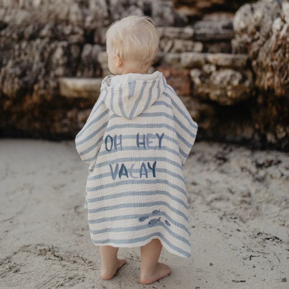Leevje Musselin Poncho "Oh Hey Vacay"