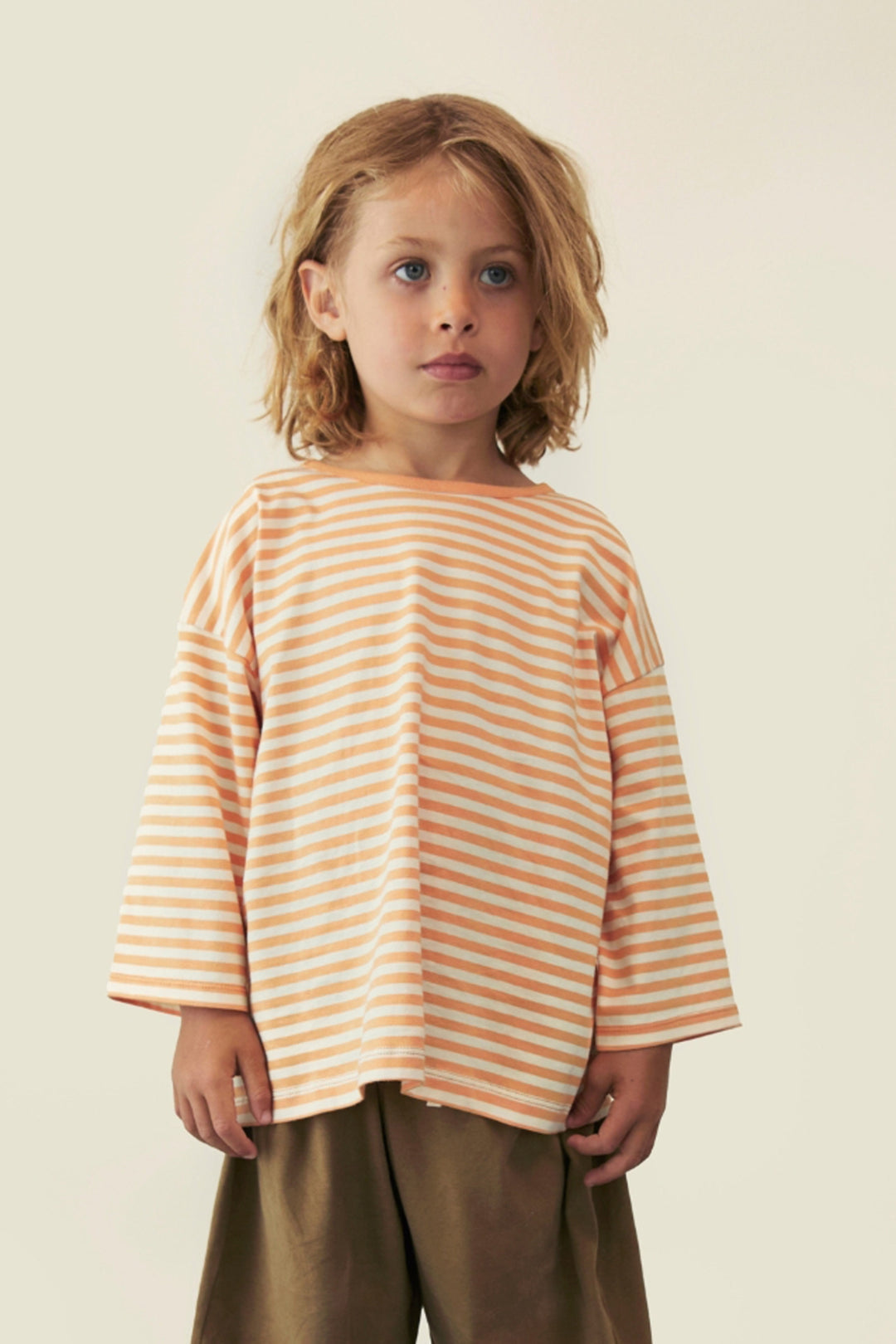 Gray Label Dropped Shoulder T-Shirt "Melon - Cream"