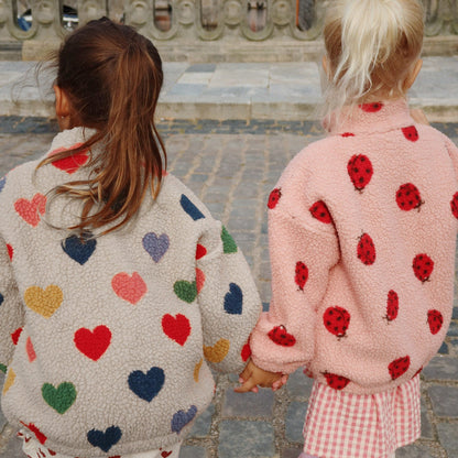 Konges Slojd Teddyjacke JODY – Ladybug Pink