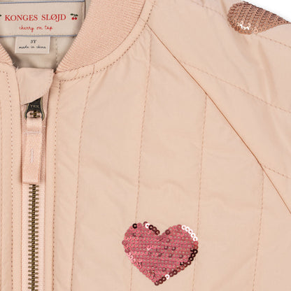 Konges Sløjd Bomberjacke JUNO Sequin – "Cameo Rose"