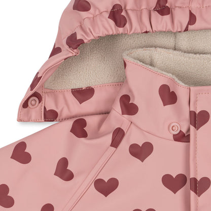 Konges Slojd Regen-Set Mädchen Rainy Palme – Amour Pink