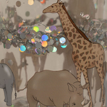 Konges Slojd Glitzer Becher – 2er-Pack "Safari"