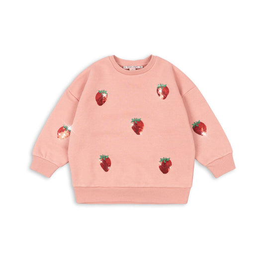 Konges Slojd Pailletten-Sweatshirt Lou "MELLOW ROSE"