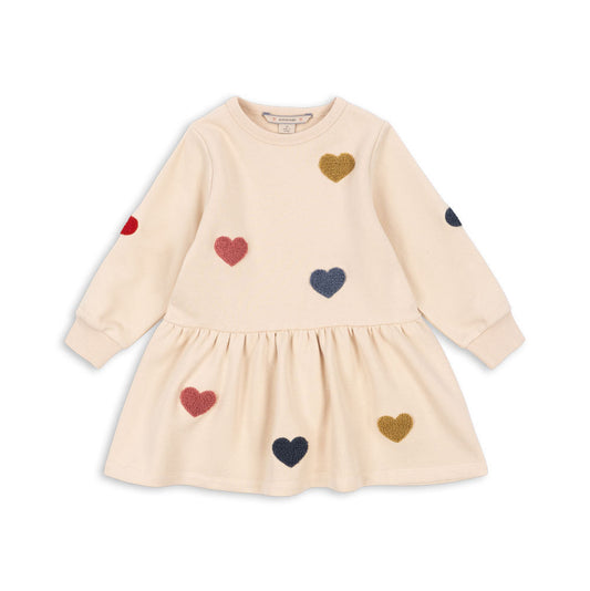 Konges Slojd Sweatkleid " MULTI HEART"
