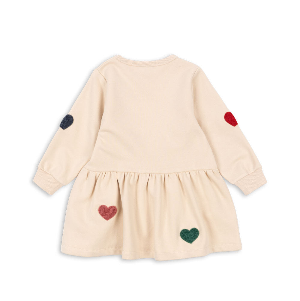 Konges Slojd Sweatkleid " MULTI HEART"