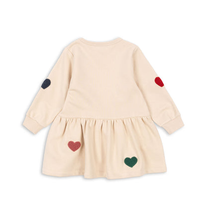 Konges Slojd Sweatkleid " MULTI HEART"
