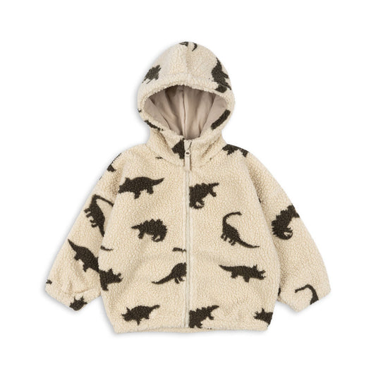 Konges Slojd Teddy-Kapuzenjacke Jody "DINO SILHOUETTE"