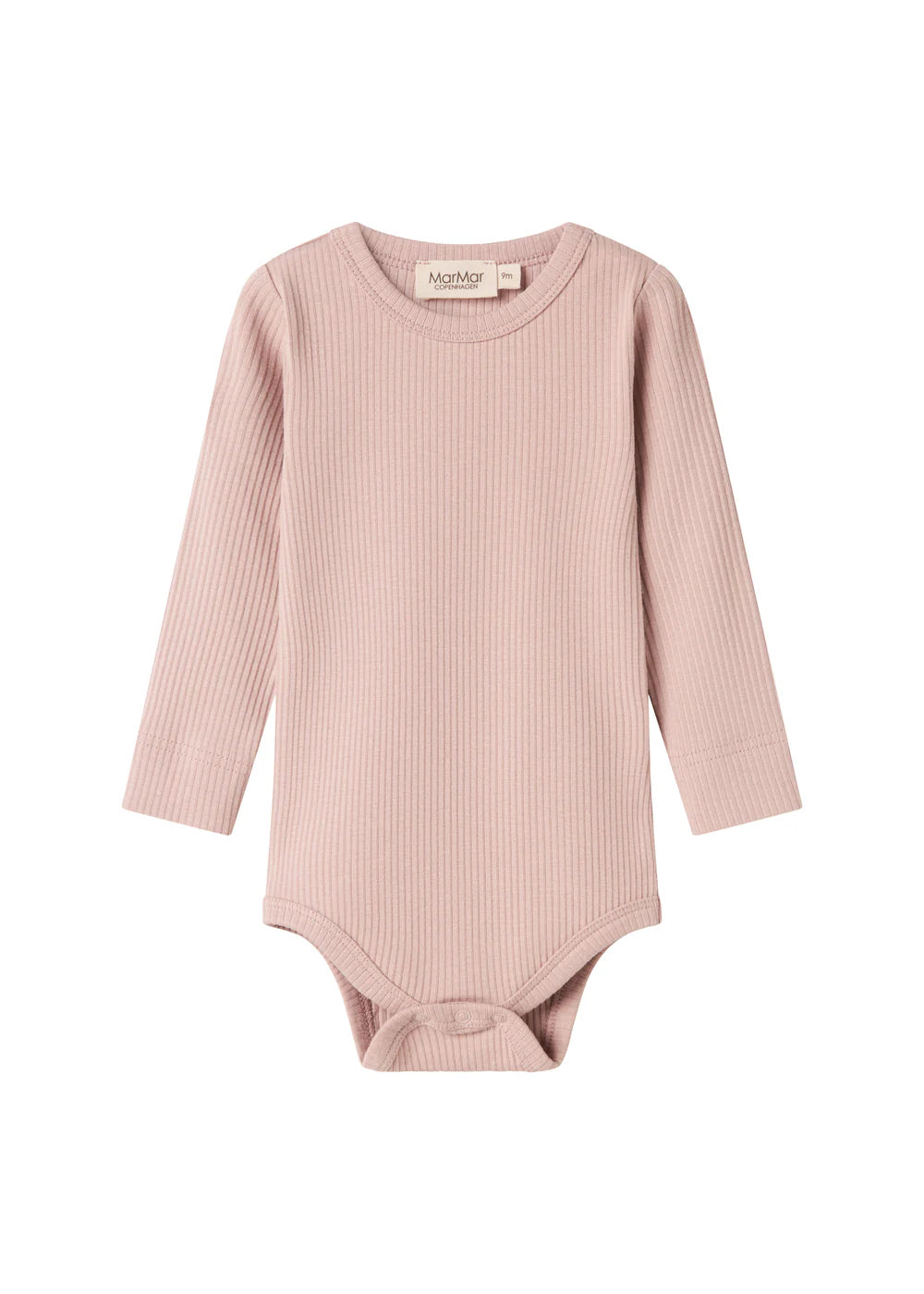 MarMar Ripp-Langarmbody aus Modalmix "Faded Rose"