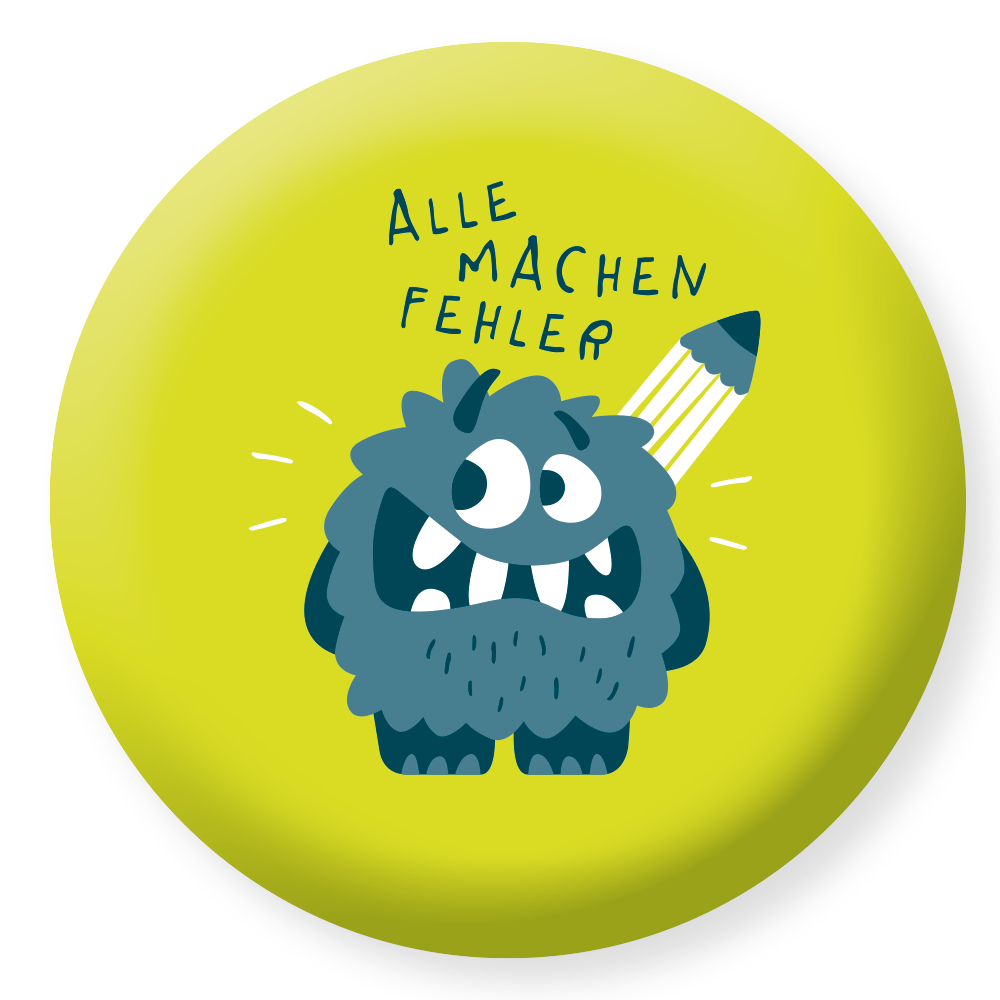 GRAFIK WERKSTATT Radiergummi - "Heute ist mein Lieblingstag!“ oder „Alle machen Fehler!“