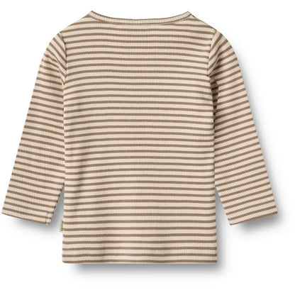 Wheat Langarmshirt Stig "Stone Stripe"